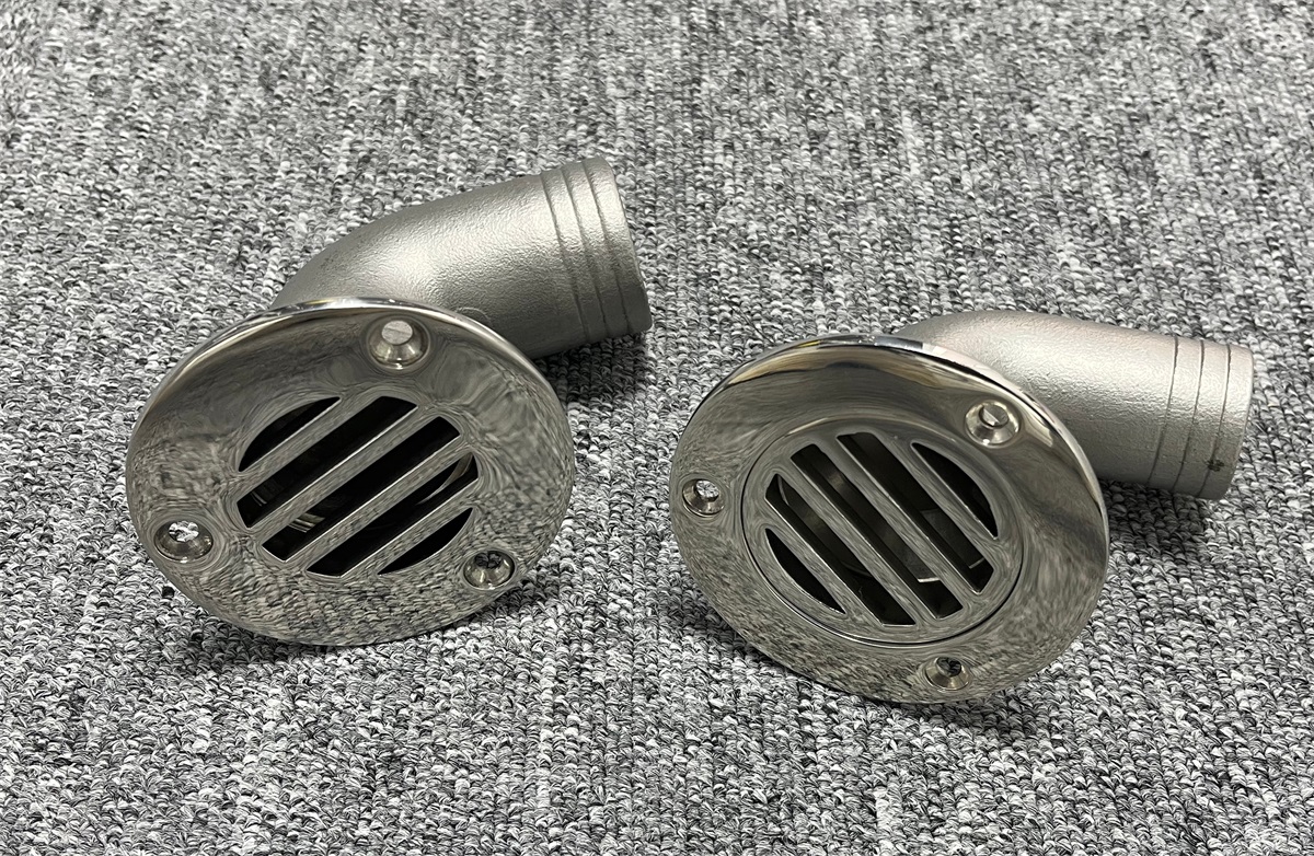 316 Stainless Steel 90 Degree Cockpit Drain ສໍາລັບເຮືອ