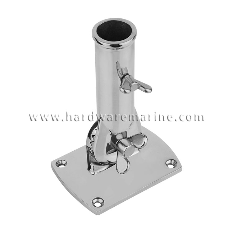 316 Stainless Steel Marine 180 ອົງສາ Flag Pole Holder